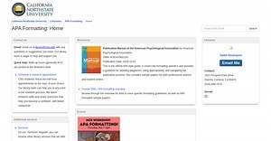 LibGuides: APA Formatting: Overview
