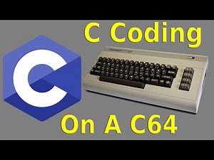 Programming in C on a Commodore 64.