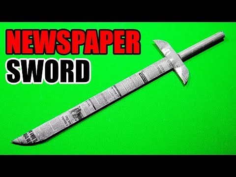 How To Make a Paper Sword | Paper Sword Making (Very Easy)