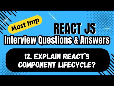 React Component Lifecycle EXPOSED in 5 Minutes