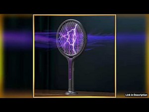 Rotating Head Bug Zapper Racket Rechargeable Electric Fly Swatter Fly Killer and Mosquito Trap