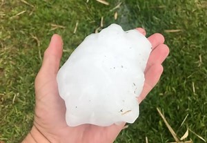 Huge, 16-centimetre hailstone measured in Australia, new record for the country - The Weather Network