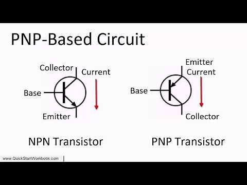 How to Switch between an NPN and PNP transistor in a circuit - Electronics for Absolute Beginners