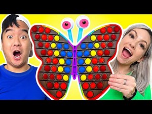POP IT FOOD CHALLENGE | CRAZY EATING ONLY POP IT | LAST TO STOP EATING IN 24 HOURS WINS BY SWEEDEE