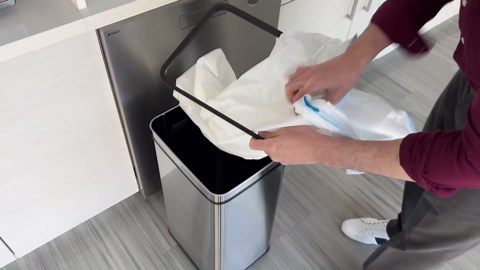 iTouchless New Sensor Trash Can Lid Replacement for Models IT13MX, IT13MXL, DZT13P, DZT13PL, DZT13M, and DZT08P, DZT08PL, and Other Variants