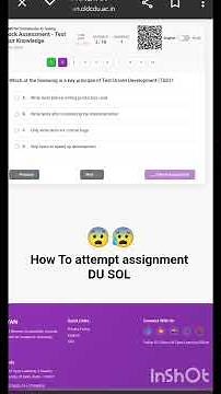 How to attempt Assignments DU Sol !! Part-2 Sem 1357