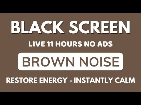 Sleep Brown Noise Sound To Instantly Calm & Restore Energy - Black Screen | Sound In 11 Hours