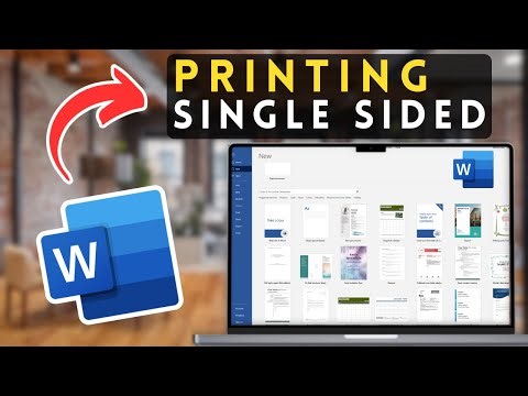 How to Print Single Sided in Microsoft Word | MS Word Tutorial (2025)