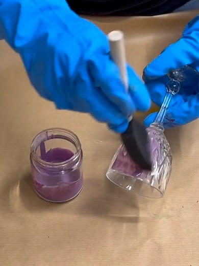 Mix Food Coloring with Mod Podge for DIY Candles