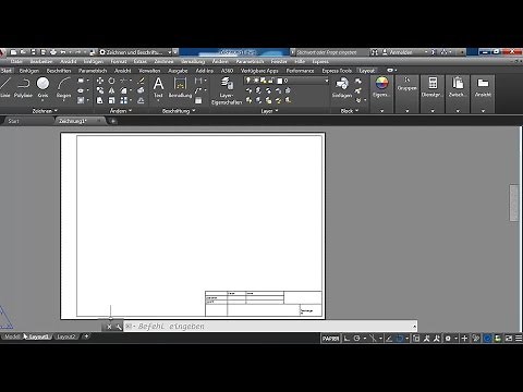 AutoCad 2016 Seiten einrichten Layout anlegen