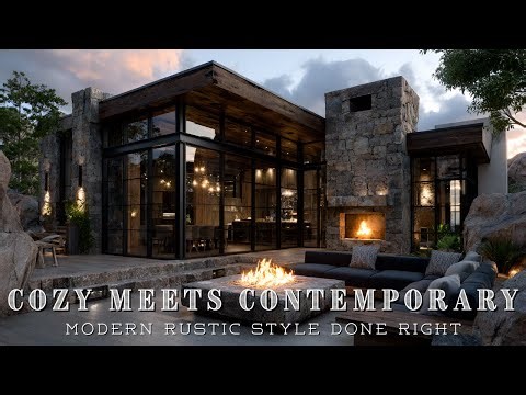 How to Create a Modern Rustic Interior with Natural Wood & Earthy Tones