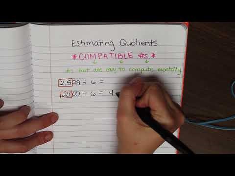 Grade 5 Estimating Quotients Using Compatible Numbers TEKS 5.3A