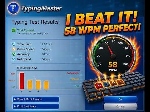 TypingMaster English Typing Practice | The Little Match Girl Lesson | Speed & Accuracy Training