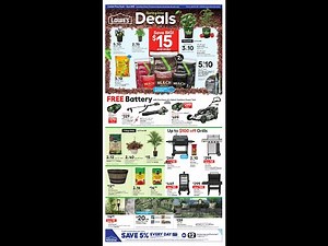Lowe’s Spring Into Deals Sales Ad