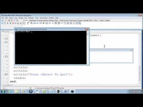 Free Pascal Program Tutorial 4 - User Input - Lazarus