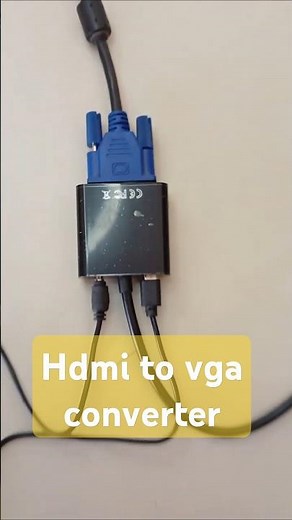 Easily Connect Your HDMI Laptop to an Old VGA Monitor and Projector with a Converter