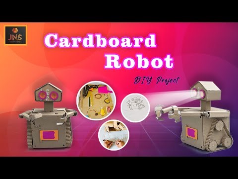 How to Make a Robot with Cardboard | DIY Robot Project at Home JNS Creative World #CardboardRobot