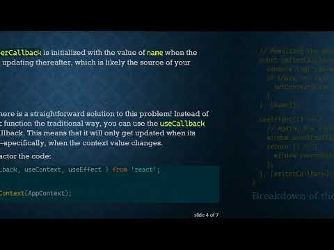 Understanding useEffect and Callback Functions in React Hooks: Solutions to Context Values