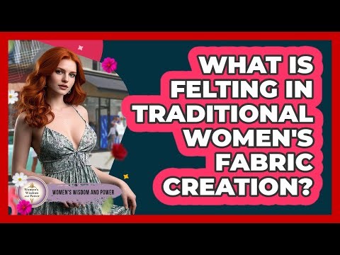 What Is Felting In Traditional Women's Fabric Creation? - Womens Wisdom and Power