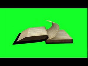 Opening Book Animation Green Screen