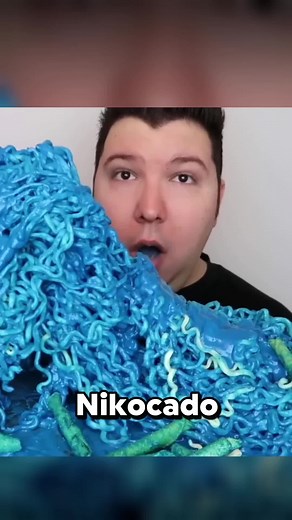 Nikocado Avocado Blue Taki Ramen Taste Test