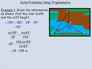 Solve Problems Using Trigonometry