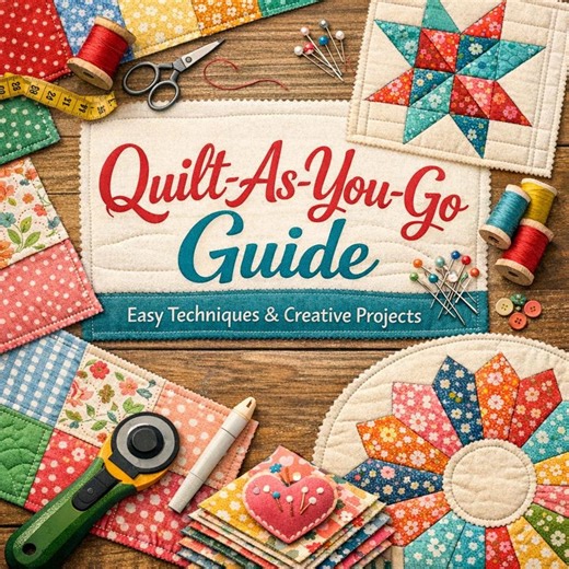Quilt-as-you-go Guide – Easy Techniques & Creative Projects (PDF Download) - Etsy