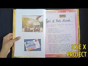 Maths Project On Bank Accounts class X ICSE | Boards Maths project ICSE by Tahira Farheen