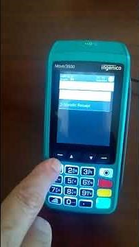 Reprint last transaction on the ingenico Move/3500