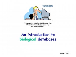 An introduction to biological databases - SlideServe