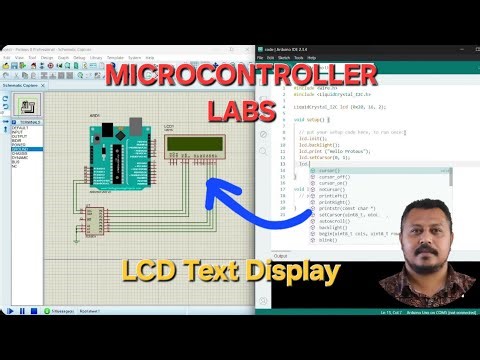 LCD Text Display | Arduino Proteus Simulation