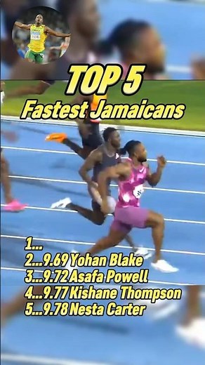 Top 5 Fastest 100m Jamaicans Ever in Sprinting History!