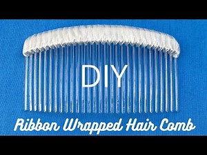How to wrap Satin Ribbon onto Comb for Bridal Veil - DIY Wedding Hair Comb