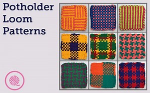 Woven Hot Pad Patterns - 9 Free Colorful Designs