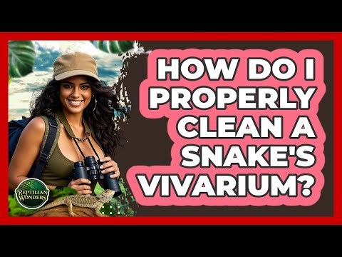 How Do I Properly Clean A Snake's Vivarium?