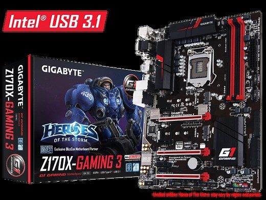 GA-Z170X-Gaming 3 (Rev. 1.0) Motherboard - GIGABYTE Global