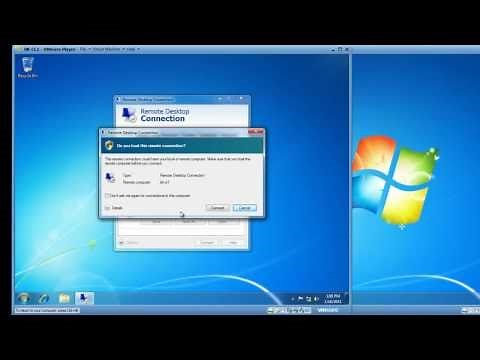 Configure and use your Windows 7 Remote Access - Remote Desktop Connection Software