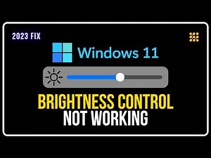 How To FIX Brightness Control Not Working On Windows 11 | Windows 11 Brightness Problem FIX