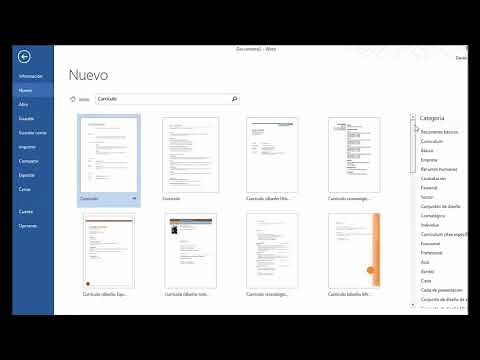 COMO HACER UN CURRICULUM EN WORD