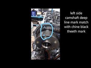Nissan altima 2016 engin timing chine mark setting