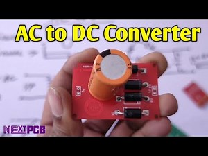 AC to DC converter circuit and PCB