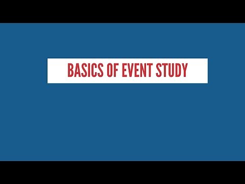 How to Conduct Event Study | Basics or event study Part 1