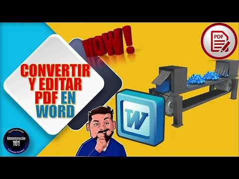 Convertir y Editar PDF en WORD GRATIS!!