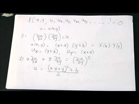 Session 2: Variable separable method for partial differential equations.