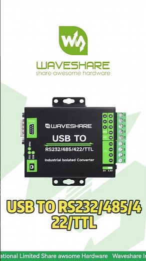 USB TO RS232/485/422/TTL，Original FT232RNL Chip，Fully Isolated USB Design，USB Interface Multiplexer