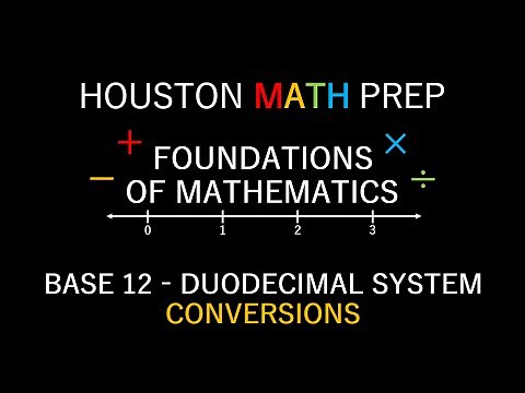 Base 12 (Duodecimal System & Conversions)