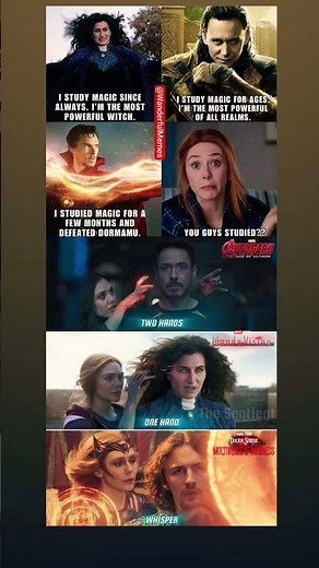 Wanda Didn’t Study Magic… She Became Magic 🔥 | Marvel Meme | Doctor Strange vs Scarlet Witch #shorts