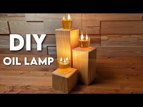 How to Make the Craziest DIY Oil Lamp with a Wooden Stand | Ultimate Power Outage Survival Light
