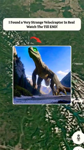 Velociraptor In Real On Google Maps And Google Earth #earth #google