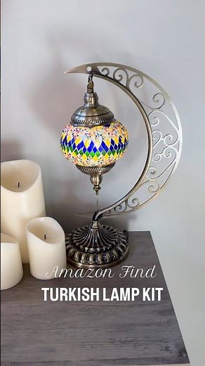 Amazing gift idea! DIY Turkish lamp kit, you will love this. Very creative and project. Link in bio!